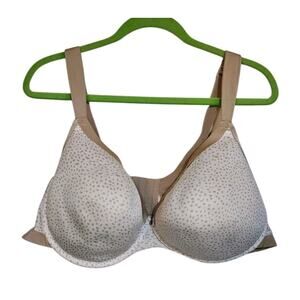 Cacique Bra Smooth Full Coverage Underwire Adjustable Strap Polka Dots 46DD